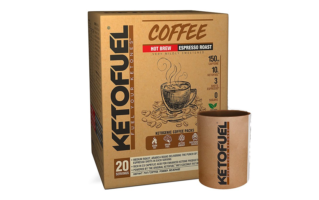 Ketofuel Coffee Hot Brew Espresso Roast   Box  286 grams